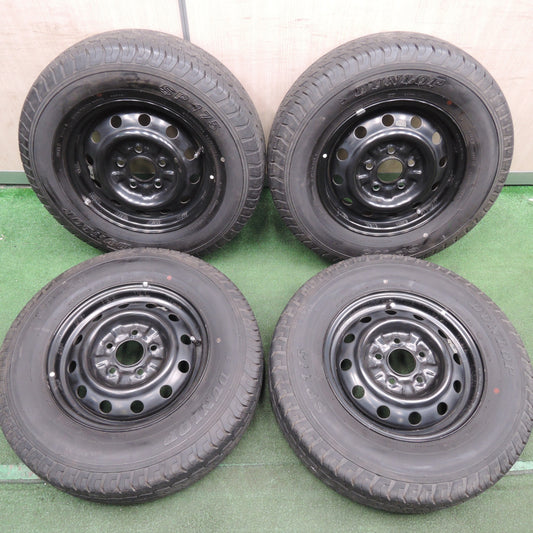 *送料無料* バリ溝!9.5分★マツダ ボンゴ 純正 スチール 185/80R14 97/95N ダンロップ SP175 14インチ PCD114.3/5H★4021711HAノ