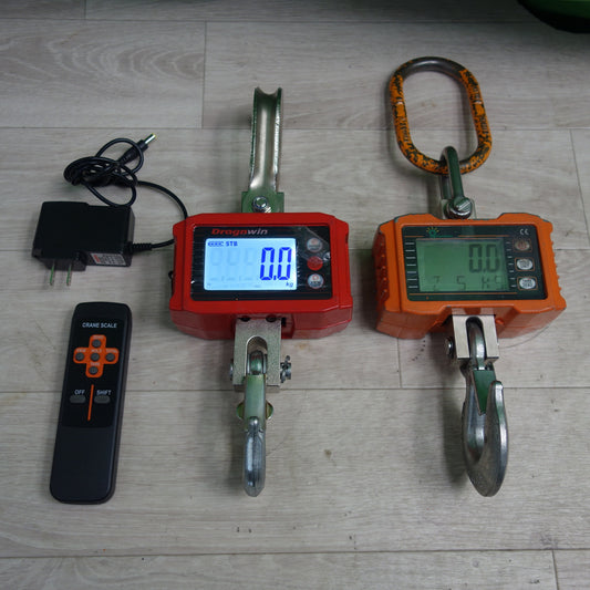 [送料無料] ☆Dragnwin クレーンスケール DDC-M 1t 1000kg Hyindoor 2個セット 吊りはかり 高精度電子スケール 乾電池式 リモコン付き デジタルはかり 計量 つり具☆