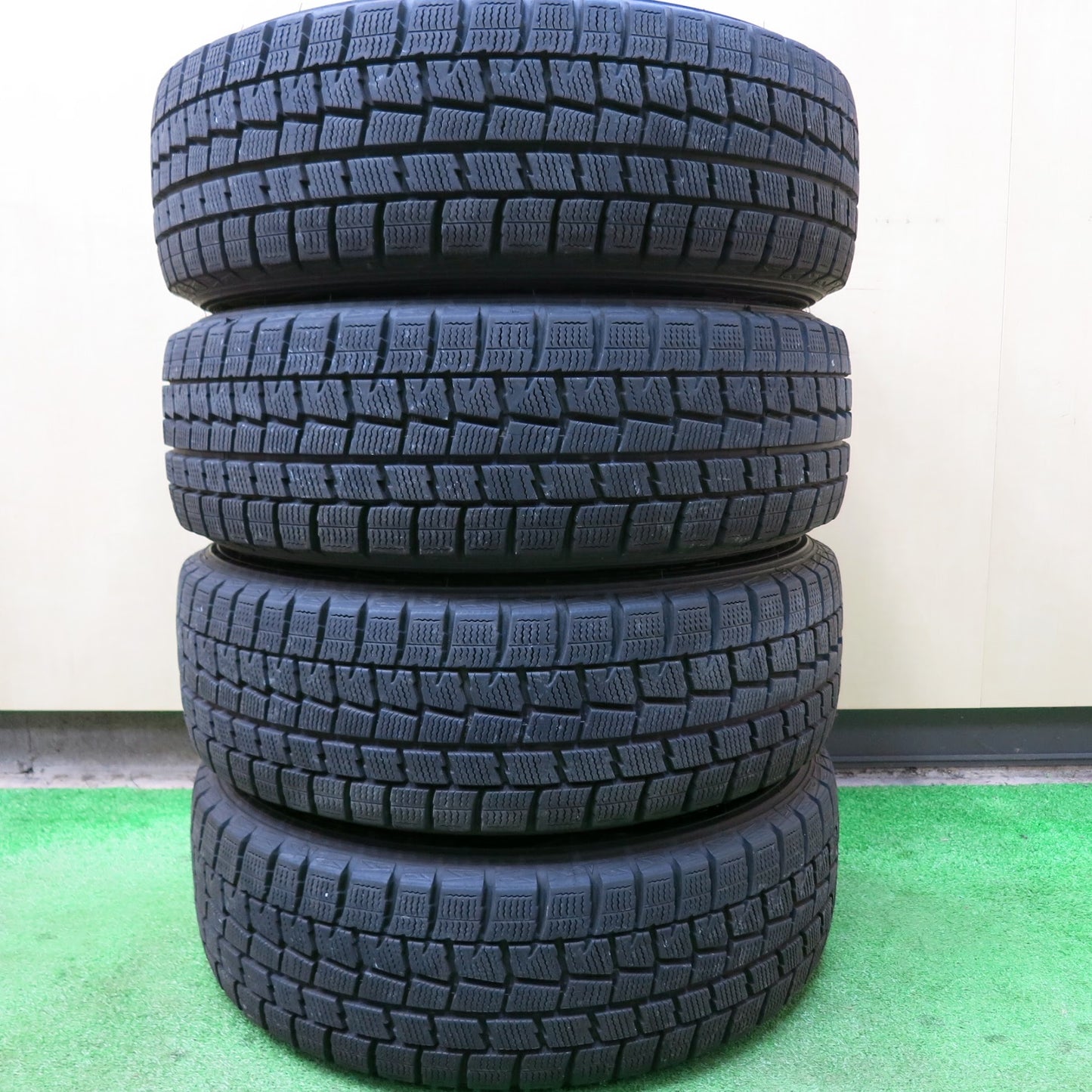 [送料無料]バリ溝！キレイ！8.5分★スタッドレス G-SPEED 175/65R14 ダンロップ ウインターマックス WM01 Gスピード 14インチ PCD100/4H★3041505ヒス