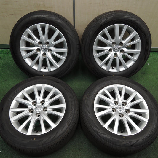 *送料無料* 超バリ溝！23年！9.5分以上★トヨタ 130系 マークX 純正 215/60R16 ヨコハマ BluEarth-RV RV03 16インチ PCD114.3/5H★4021706HAノ