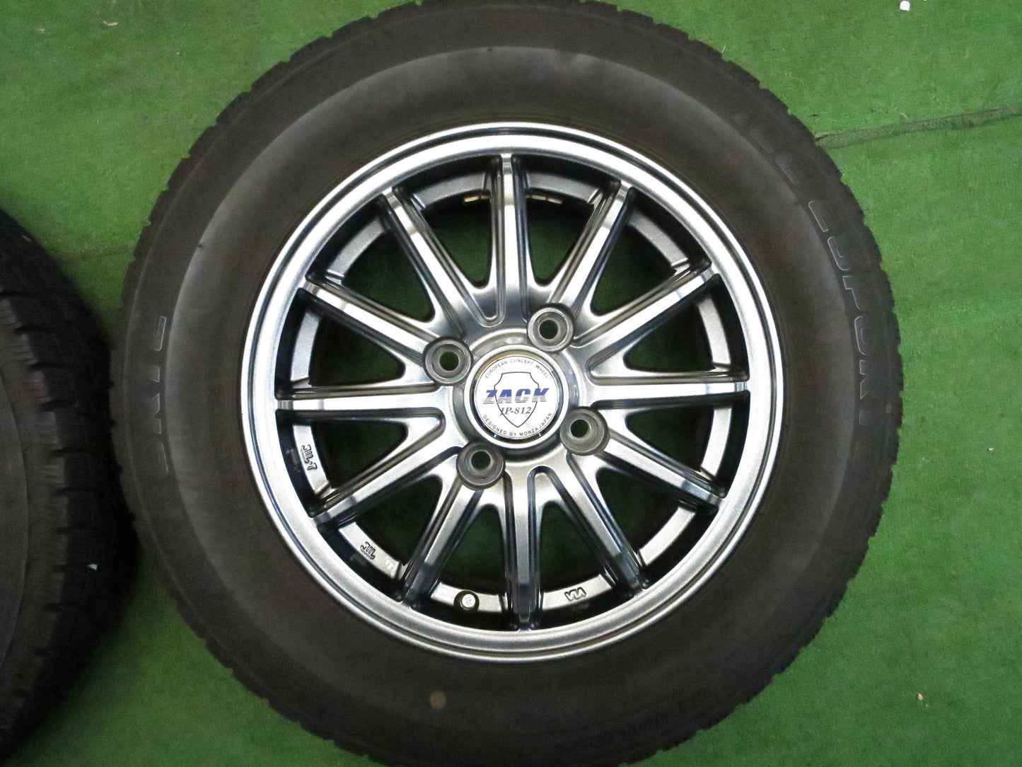 [送料無料]バリ溝！19年！キレイ！9分★スタッドレス 145/80R13 アイスエスポルテ ZACK JP-812 MONZA ザック モンツァ 13インチ PCD100/4H★3012304Hス