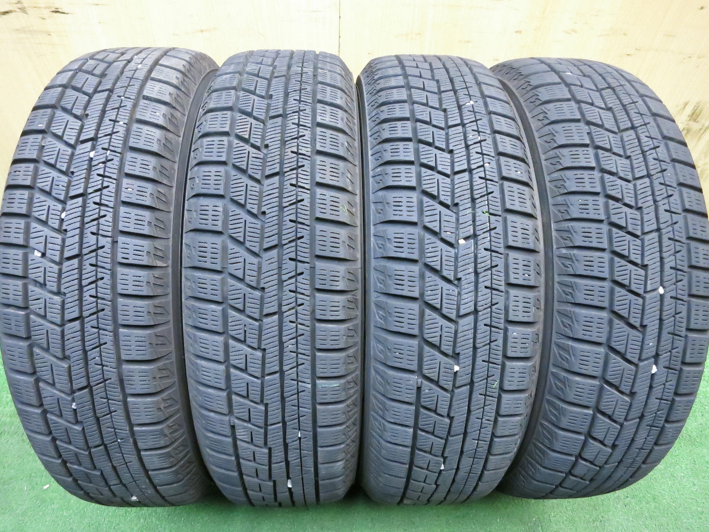 [送料無料]バリ溝！18年！綺麗！9分★スタッドレス 155/65R14 ヨコハマ アイスガード iG60 SCHNEIDER MiD シュナイダー マルカ 14インチ PCD100/4H★2121601Hス