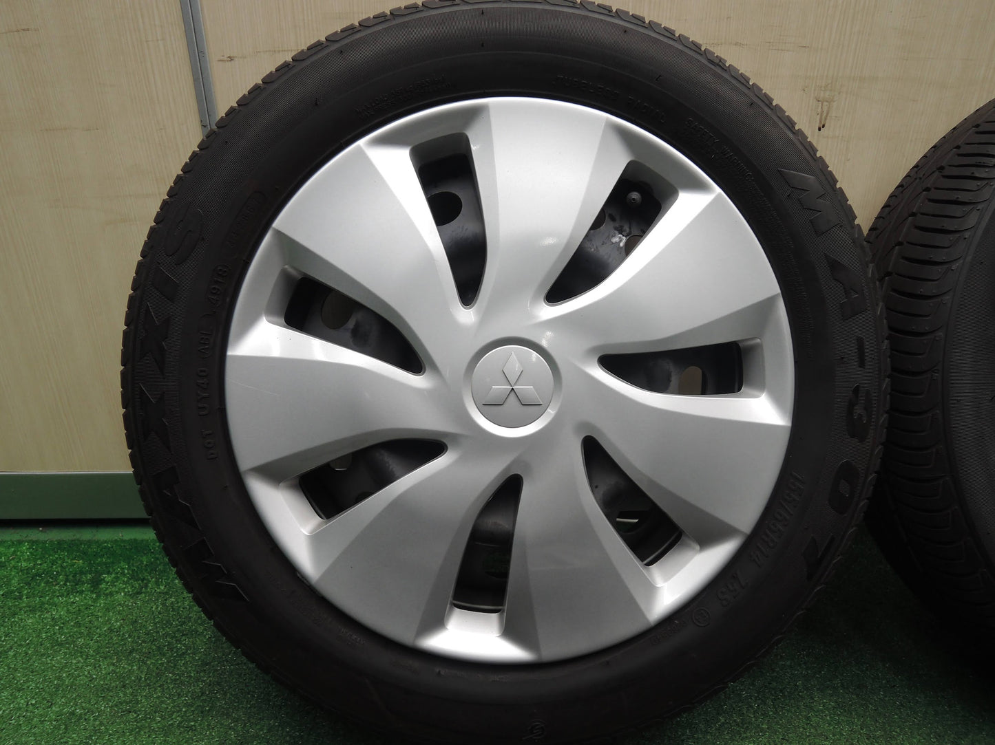 [送料無料]バリ溝！キレイ！8.5分★三菱 eKワゴン 純正 155/65R14 マクシス MA-307 14インチ PCD100/4H★3110201HAノ