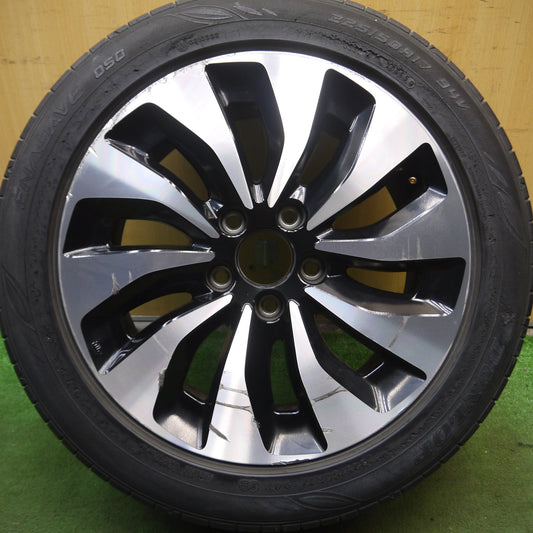 *送料無料*バリ溝!8.5分★ホンダ アコード ハイブリッド 純正 225/50R17 ダンロップ エナセーブ 050 17インチ PCD114.3/5H★3122609Hノ