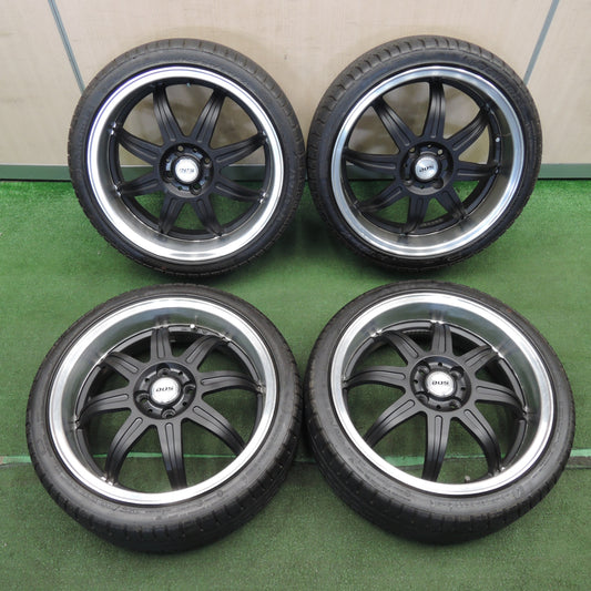 *送料無料* バリ溝！キレイ！9.5分★195/40R17 エコノミスト ATR-K D.O.S. DOS 社外 アルミ 17インチ PCD100/4H★4030604TNノ