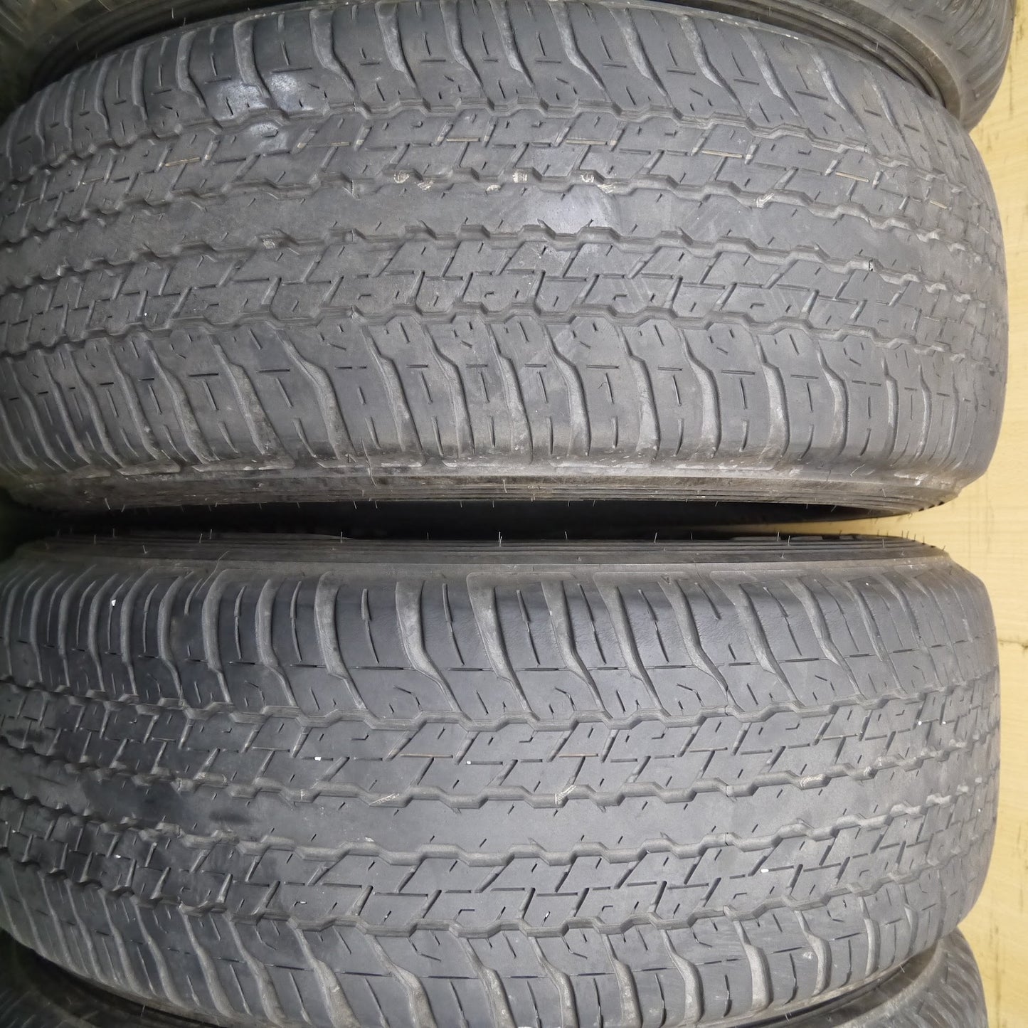 [送料無料]綺麗！4本価格★トヨタ ハイラックス サーフ 純正 265/60R18 ホワイトレター ダンロップ グラントレック AT25 PT PCD139.7/6H★3051001アノ