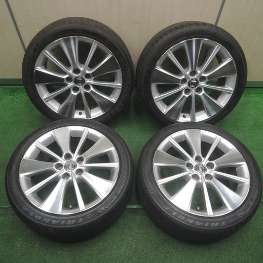 [送料無料]バリ溝！8.5分★トヨタ 200系 クラウン ハイブリッド 純正 225/45R18 トライアングル スポーツ ATP 18インチ PCD114.3/5H★3102404SYノ