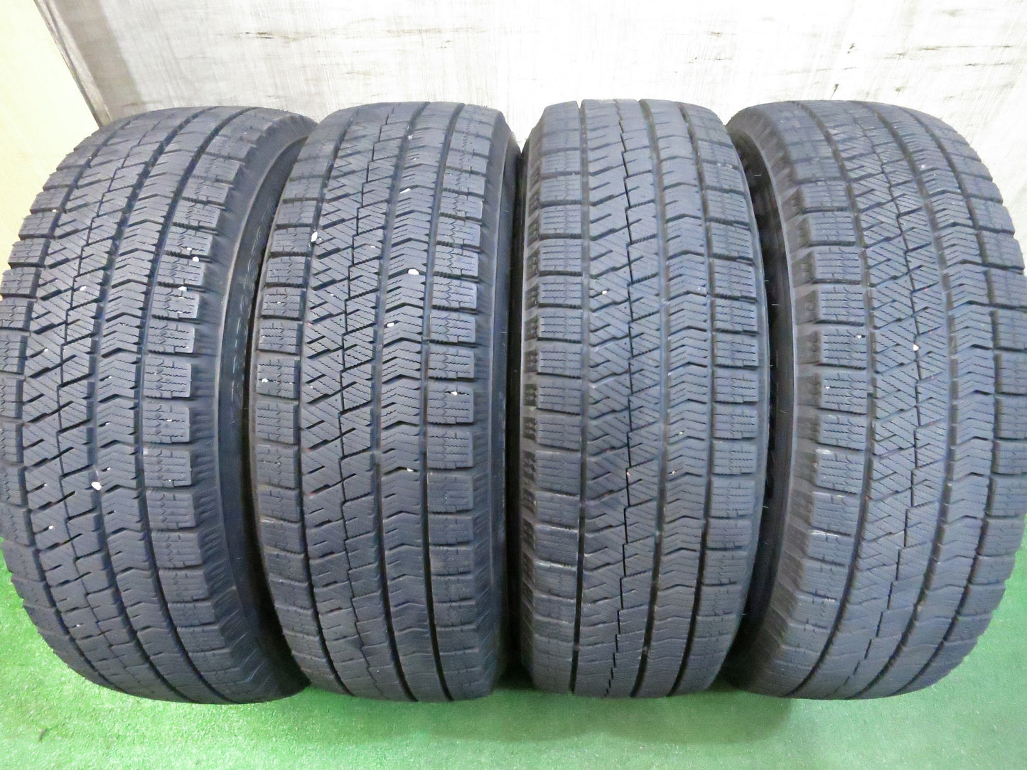 [送料無料]バリ溝！21年！キレイ！ほぼ10分★スタッドレス 195/65R15 ブリヂストン ブリザック VRX2 ZACK JP-110 MONZA ザック 15インチ PCD100/5H★3011108Hス