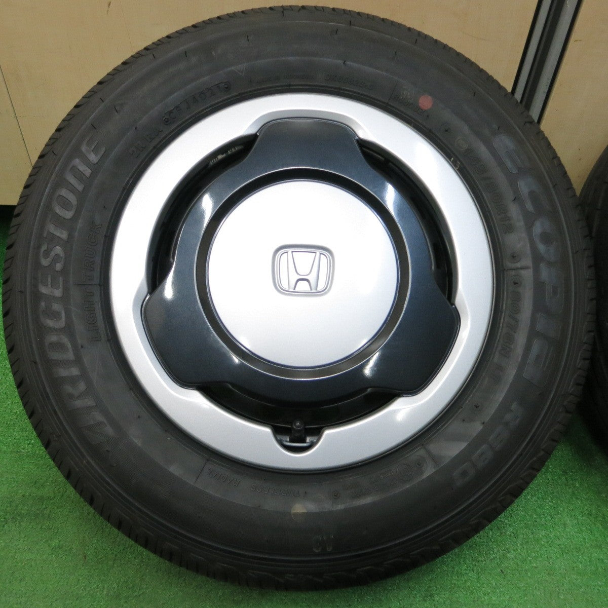 *送料無料*新車外し！21年★ホンダ N-VAN 純正 スチール 145/80R12 80/78N ブリヂストン エコピア R680 12インチ Nバン PCD100/4H★4013109イノ