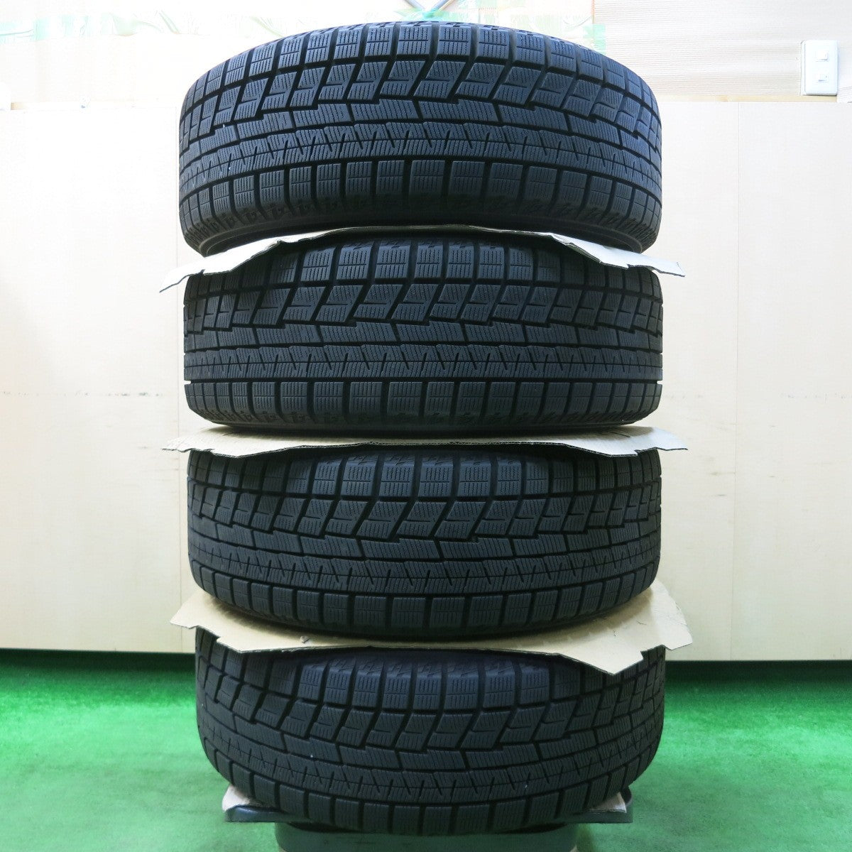 *送料無料* 超バリ溝！22年！キレイ！ほぼ10分★スタッドレス 195/45R17 ヨコハマ アイスガード iG60 WAREN ヴァーレン 17インチ PCD114.3/5H★4021707イス