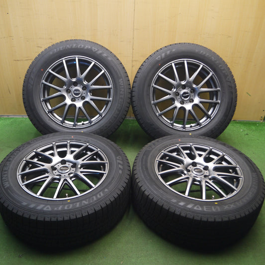 *送料無料*バリ溝！22年！キレイ！9.5分★スタッドレス 235/60R18 ダンロップ ウインターマックス03 Mistiere ミスティーレ 18インチ PCD114.3/5H★3120107Hス