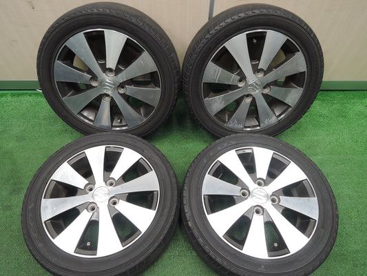 [送料無料]4本価格★スズキ ワゴンR スティングレー 純正 165/55R14 ヨコハマ DNA エコス ES300 14インチ PCD100/4H★3110303HAノ