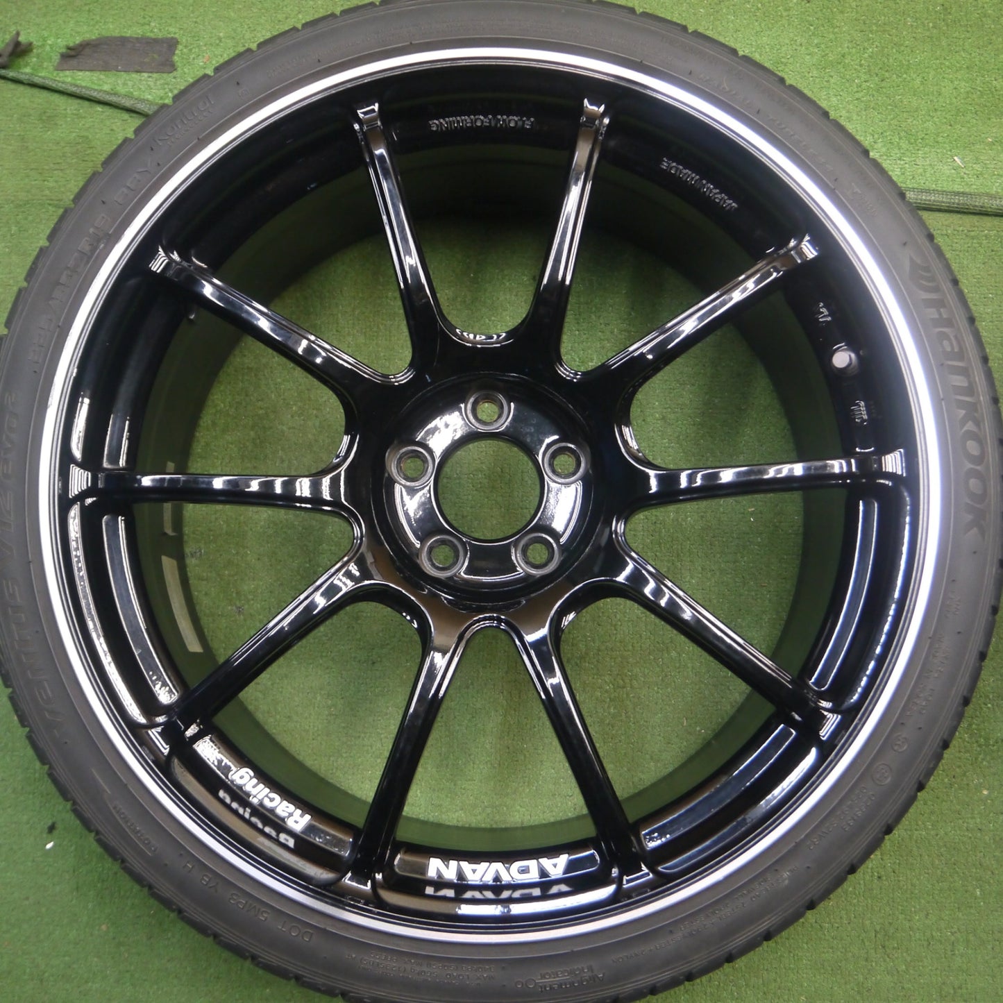 *送料無料* キレイ★86 BRZ 等 ADVAN Racing RZ2 225/35R19 ハンコック ベンタス V12 evo2 アドバン レーシング PCD100/5H★4022004Hノ