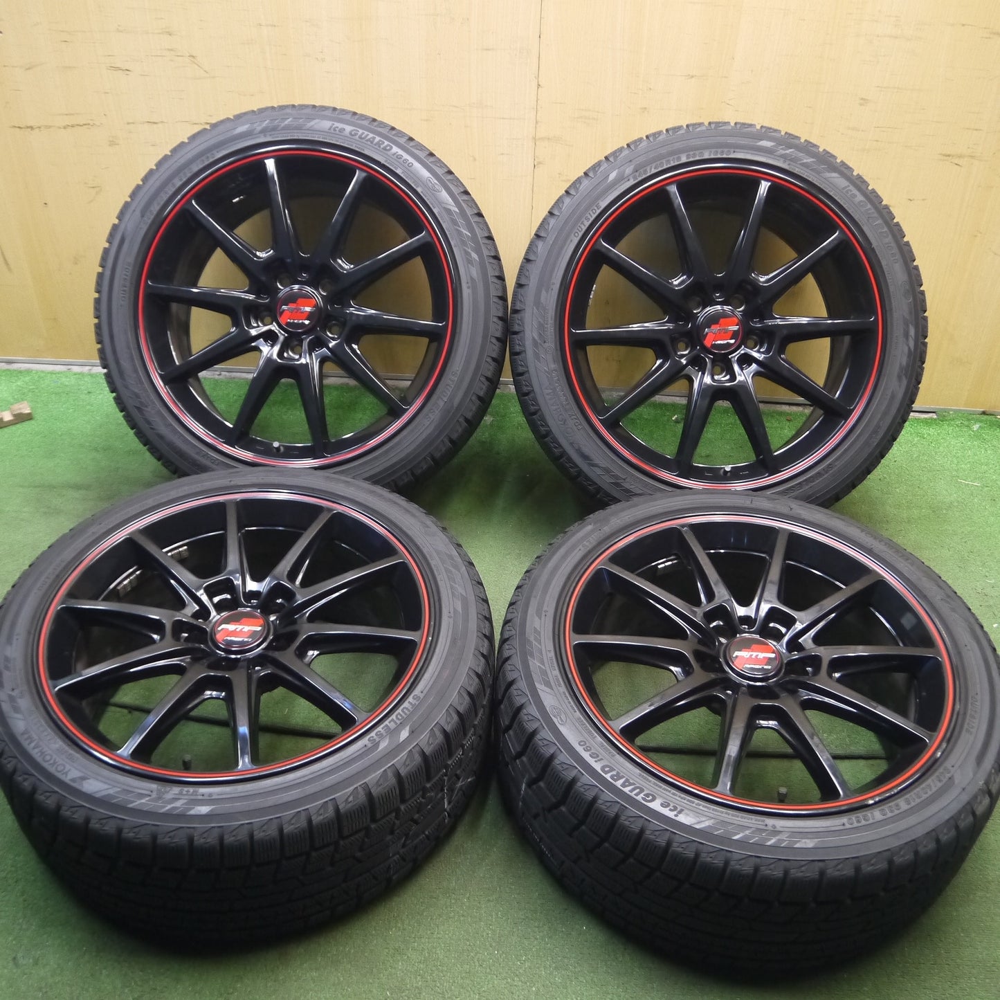 *送料無料*キレイ★RMP RACING 245/40R18 スタッドレス ヨコハマ アイスガード iG60 RMPレーシング 18インチ PCD114.3/5H★4010903Hス