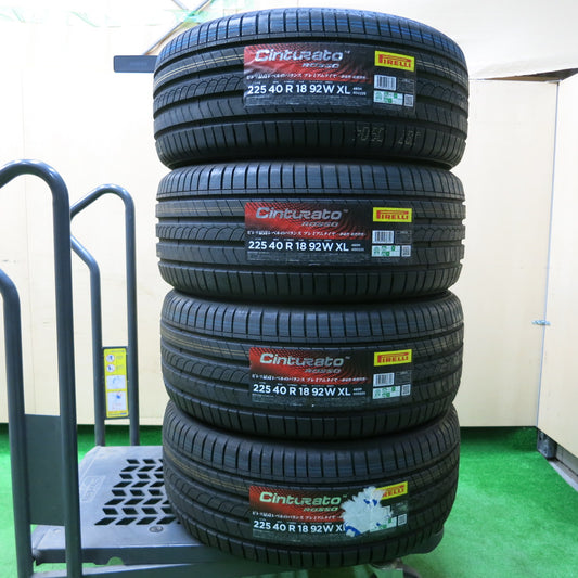 *送料無料*未使用！23年★225/40R18 ピレリ Cinturato ROSSO チントゥラート ロッソ タイヤ 18インチ ポルシェ 等★3120208イノタ