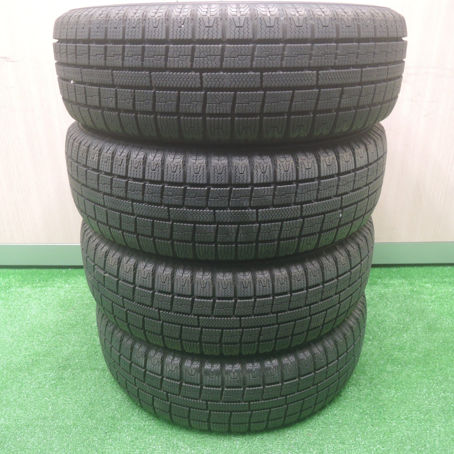 [送料無料]バリ溝！キレイ！9.5分以上★スタッドレス 155/65R13 トーヨー ガリット G5 JENEIGE 社外 アルミ 13インチ PCD100/4H★3083001SYス