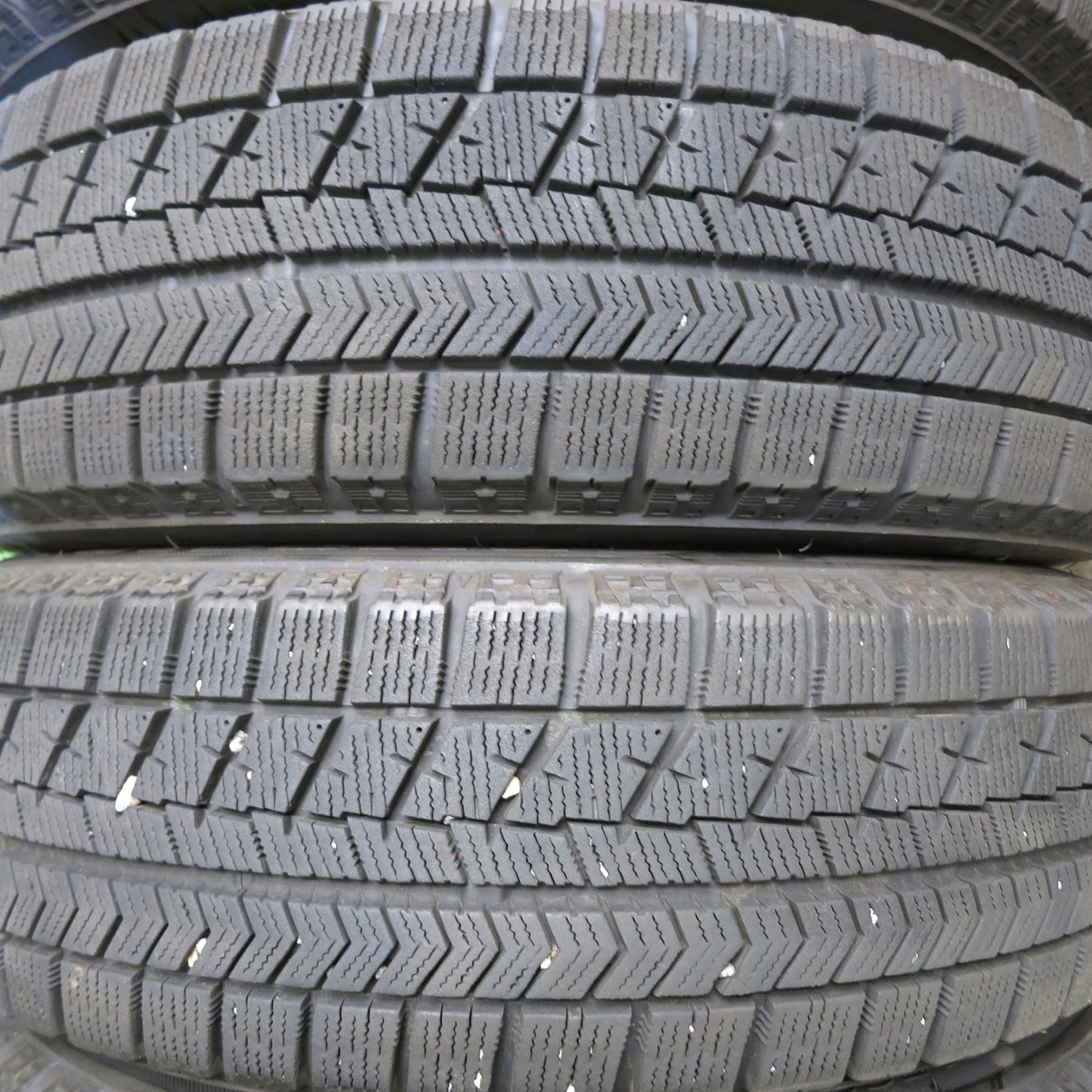 [送料無料]バリ溝！キレイ！8.5分★スタッドレス 155/65R14 ブリヂストン ブリザック VRX Lanx 社外 アルミ 14インチ PCD100/4H★3061209Hス