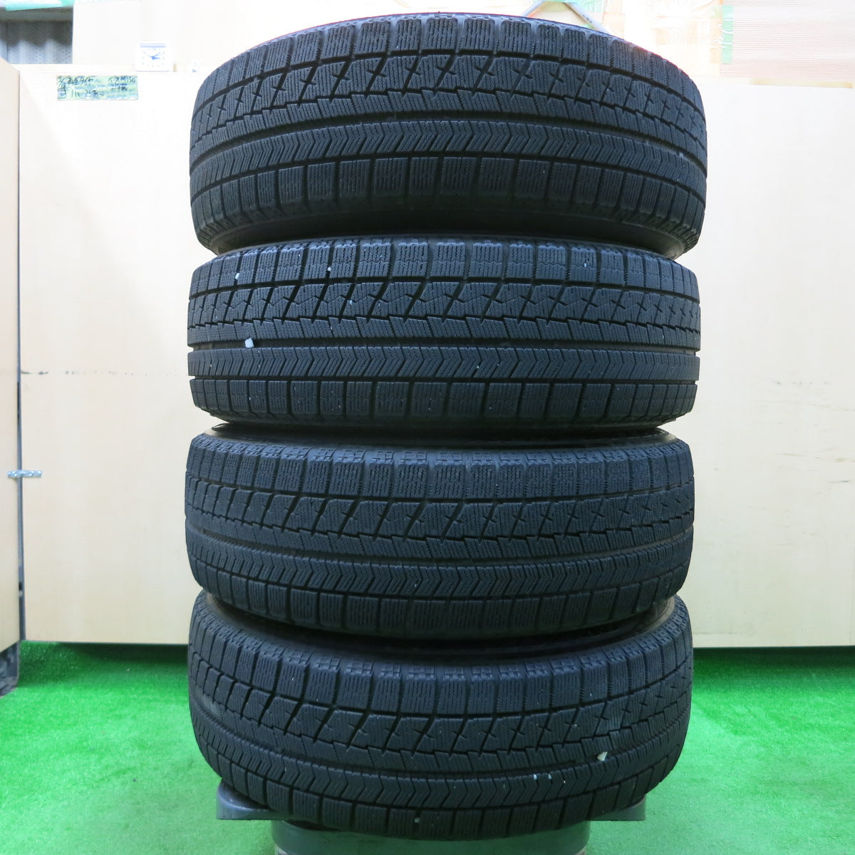 *送料無料*バリ溝！キレイ！8.5分★ホンダ フリード 純正 Modulo 185/65R15 スタッドレス ブリヂストン ブリザック VRX モデューロ 15インチ PCD114.3/5H★3112506イス