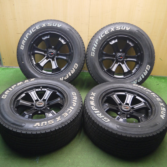 *送料無料*バリ溝！22年！キレイ！9.5分以上★スタッドレス 265/60R18 ホワイトレター グリップマックス GRIPICEX SUV B-MUDK 18インチ PCD139.7/6H★3120110Hス