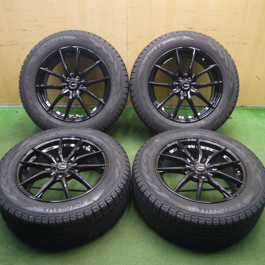 *送料無料* バリ溝!キレイ!9.5分★フォレスター XV等 G.speed 225/60R17 スタッドレス ヨコハマ アイスガード G075 Gスピード PCD100/5H★4030803Hス