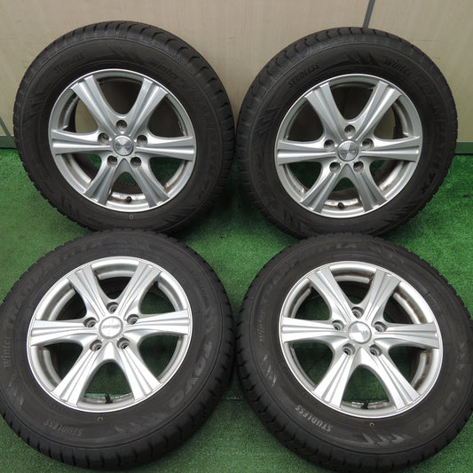 *送料無料*バリ溝！9.5分★スタッドレス 195/65R15 トーヨー ウインター トランパス TX SIBILLA RZ シビラ 15インチ PCD114.3/5H★3122917HAス