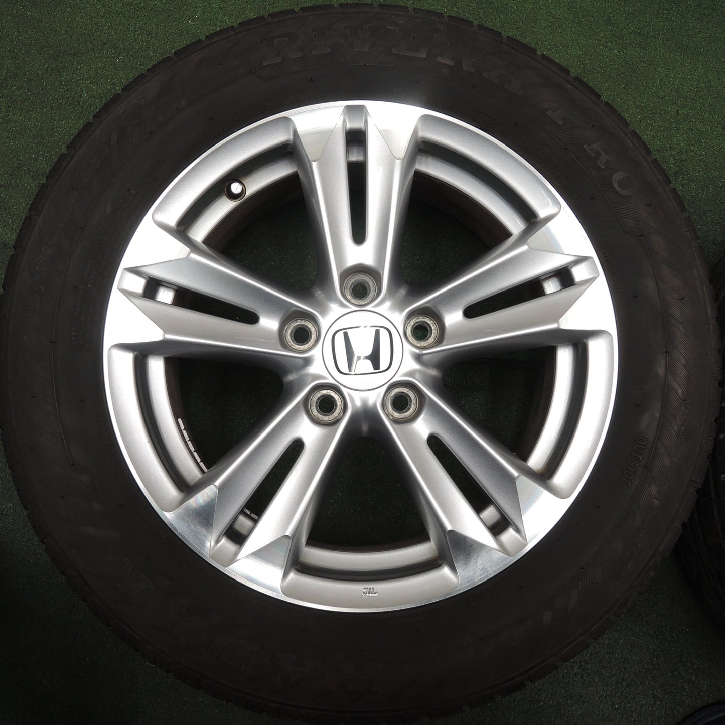 *送料無料* バリ溝！21年！キレイ！8.5分★ホンダ CR-Z 純正 205/60R16 レーダー RIVERA PRO 16インチ PCD114.3/5H CRZ★4022906NJノ