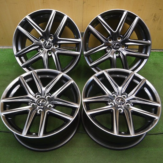 [送料無料]新車外し★レクサス IS Fスポーツ 純正 ホイール 18インチ 18×8J 18×8.5J PCD114.3/5H★3102307Hホ