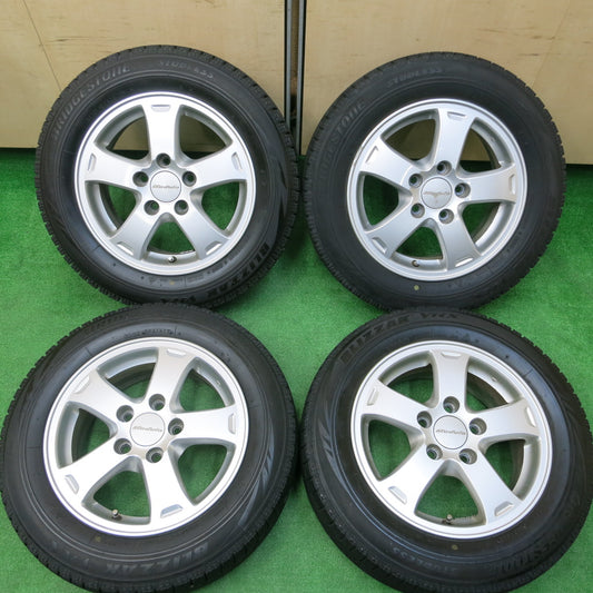 *送料無料*バリ溝！キレイ！8.5分★ホンダ フリード 純正 Modulo 185/65R15 スタッドレス ブリヂストン ブリザック VRX モデューロ 15インチ PCD114.3/5H★3112506イス