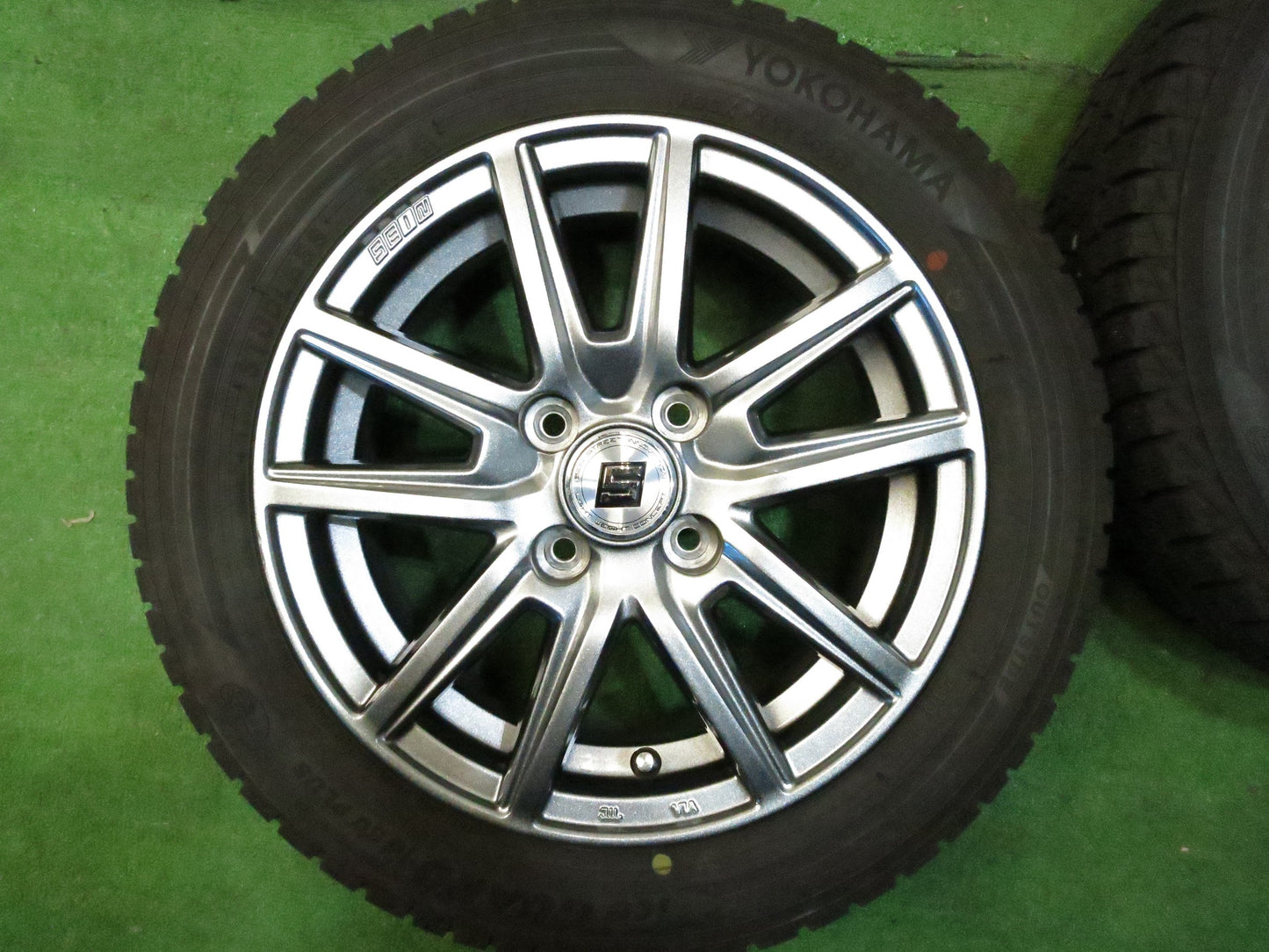 [送料無料]バリ溝！20年！キレイ！9.5分★スタッドレス 165/65R14 ヨコハマ アイスガード iG50 プラス SEIN ザイン 14インチ PCD100/4H★3011105Hス