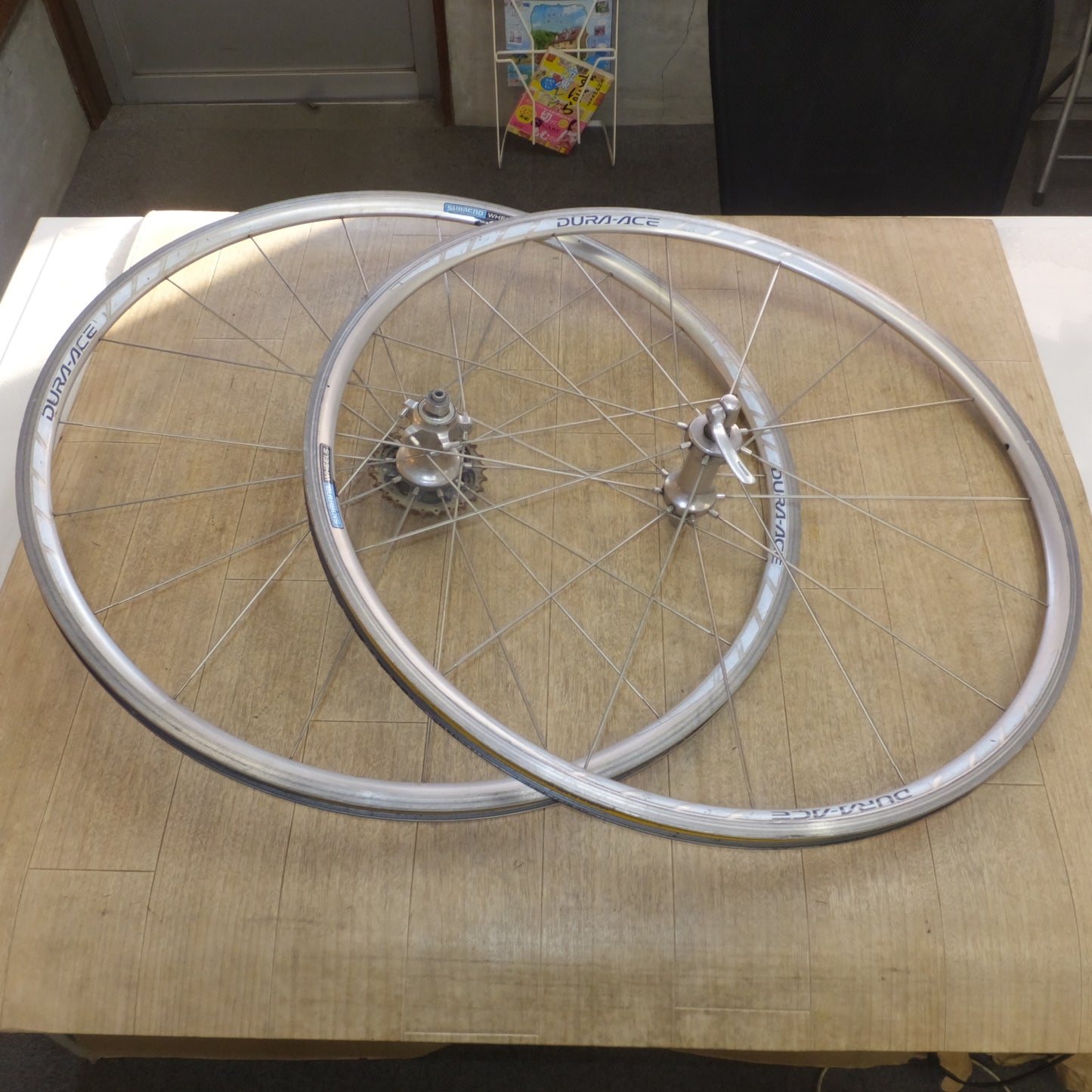*送料無料*岐阜発★シマノ SHIMANO 自転車 ホイール デュラエース DURA-ACE WH-7800 622×15C　前 後 2本 セット★