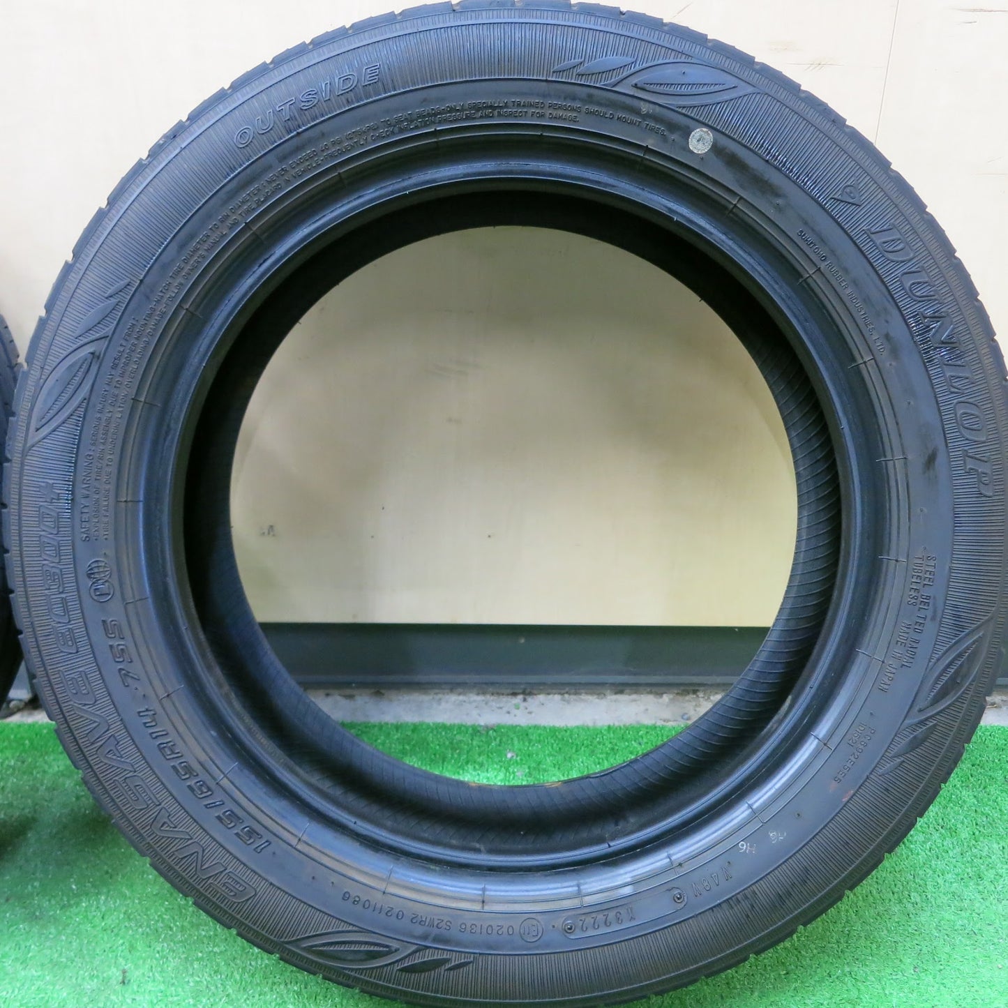 [送料無料]4本価格！22年★155/65R14 ダンロップ エナセーブ EC300+ タイヤ 14インチ ムーブ タント ワゴンR ミラ N-BOX スペーシア 等★3082205ヒノタ