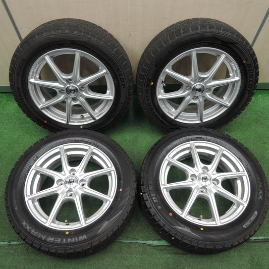*送料無料*超バリ溝！22年！キレイ！ほぼ10分★スタッドレス 185/60R15 ダンロップ ウインターマックス WM02 SEIN ザイン 15インチ PCD100/4H★3121102NJス