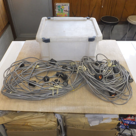 [送料無料]★松下電器 National 電球ソケット8個付き 電気コード 2点 セット　コネクタ型番 WA2219★