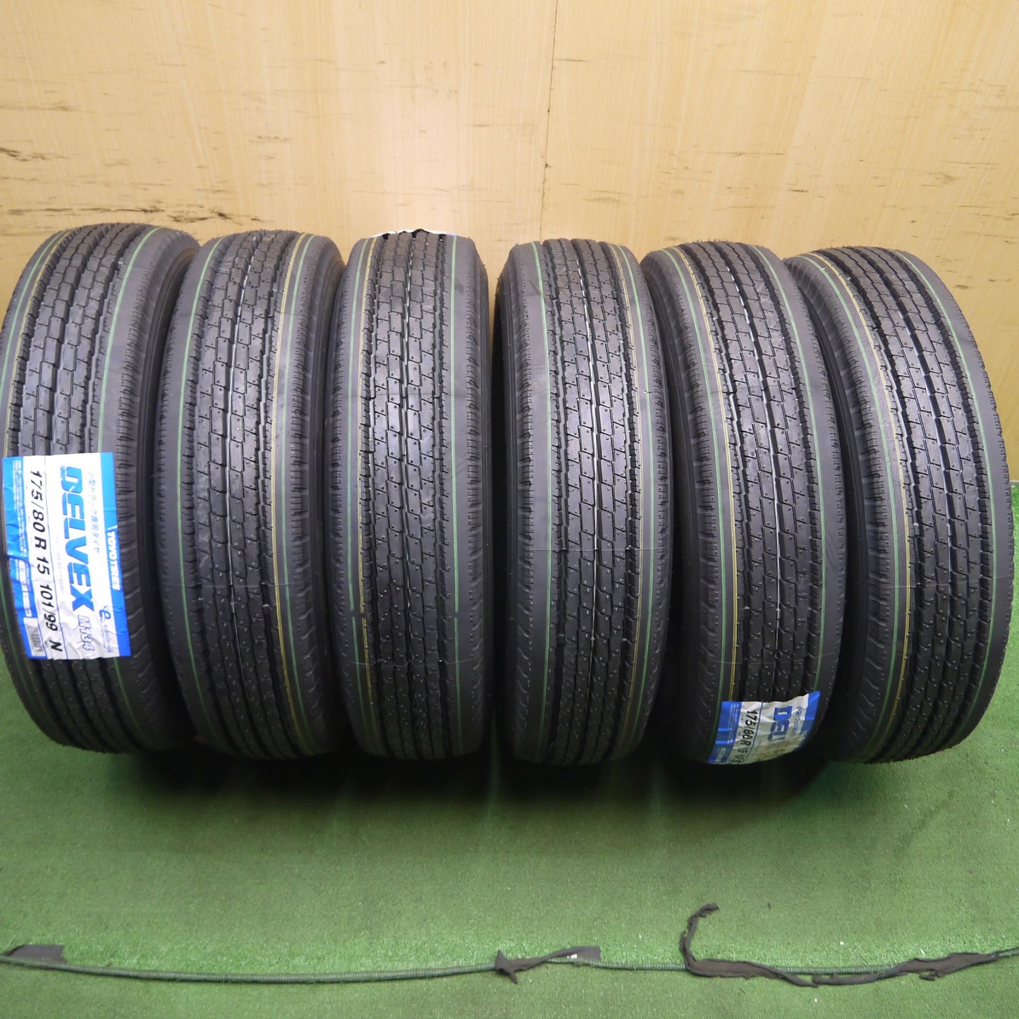 [送料無料]未使用！6本セット 23年★175/80R15 101/99N トーヨー デルベックス M134 DELVEX 15インチ タイヤ パジェロミニ バン 等★3071706クノタ