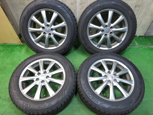 [送料無料]バリ溝！18年！9.5分★スタッドレス 205/60R16 ヨコハマ アイスガード iG60 STYTZ 社外 アルミ 16インチ PCD100/5H★2101806Hス