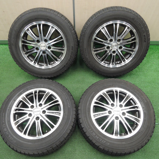 [送料無料]バリ溝！9.5分★WORK Script STEEZ STZ-SCRIPTT02/N 195/65R15 スタッドレス ファルケン エスピア EPZ 15インチ PCD114.3/5H ワーク★3112107TNス