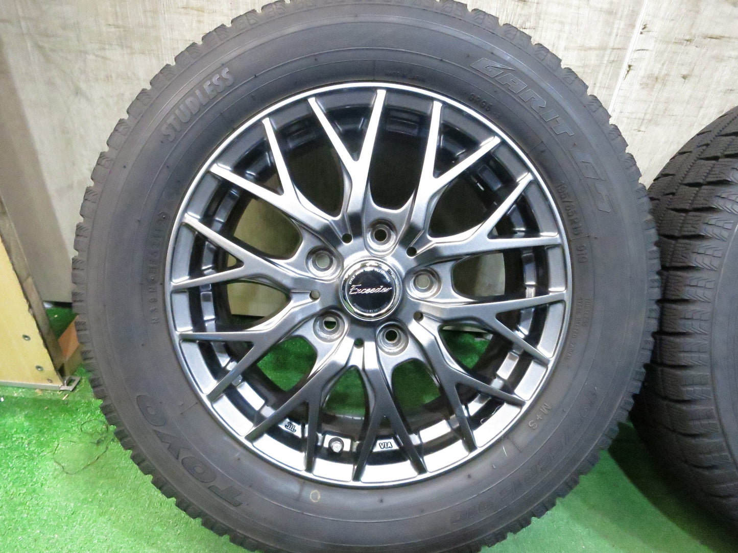 [送料無料]バリ溝！19年！キレイ！9分★スタッドレス 195/65R15 トーヨー ガリット G5 Exceeder エクシーダー 15インチ PCD114.3/5H★3020617Hス
