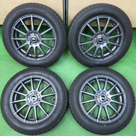 *送料無料*バリ溝!21年!キレイ!8.5分★スタッドレス 175/65R15 グッドイヤー アイスナビ7 TEAD テッド 15インチ PCD100/4H★4010303イス