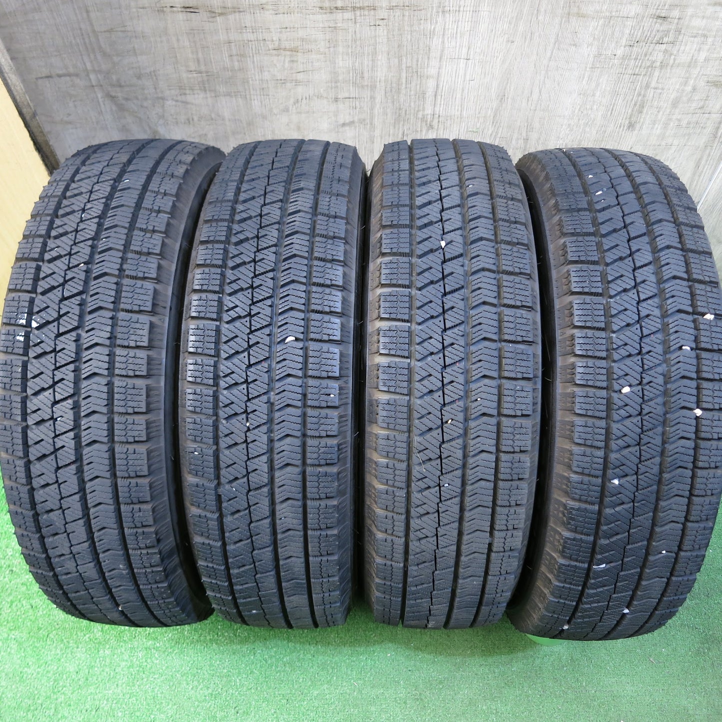 [送料無料]バリ溝！キレイ！9.5分★スタッドレス 155/65R14 ブリヂストン ブリザック VRX2 TOPRUN トップラン 14インチ PCD100/4H★3041009Hス