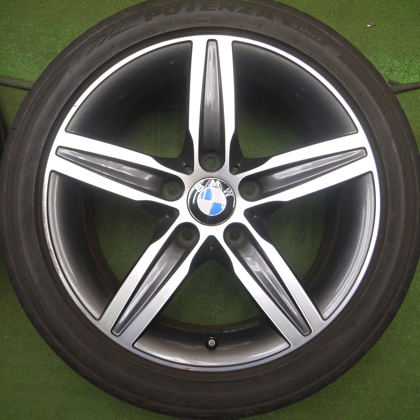 [送料無料]キレイ★BMW 1シリーズ F20 純正 225/45R17 ブリヂストン ポテンザ S001 17インチ PCD120/5H★3101103Hノ