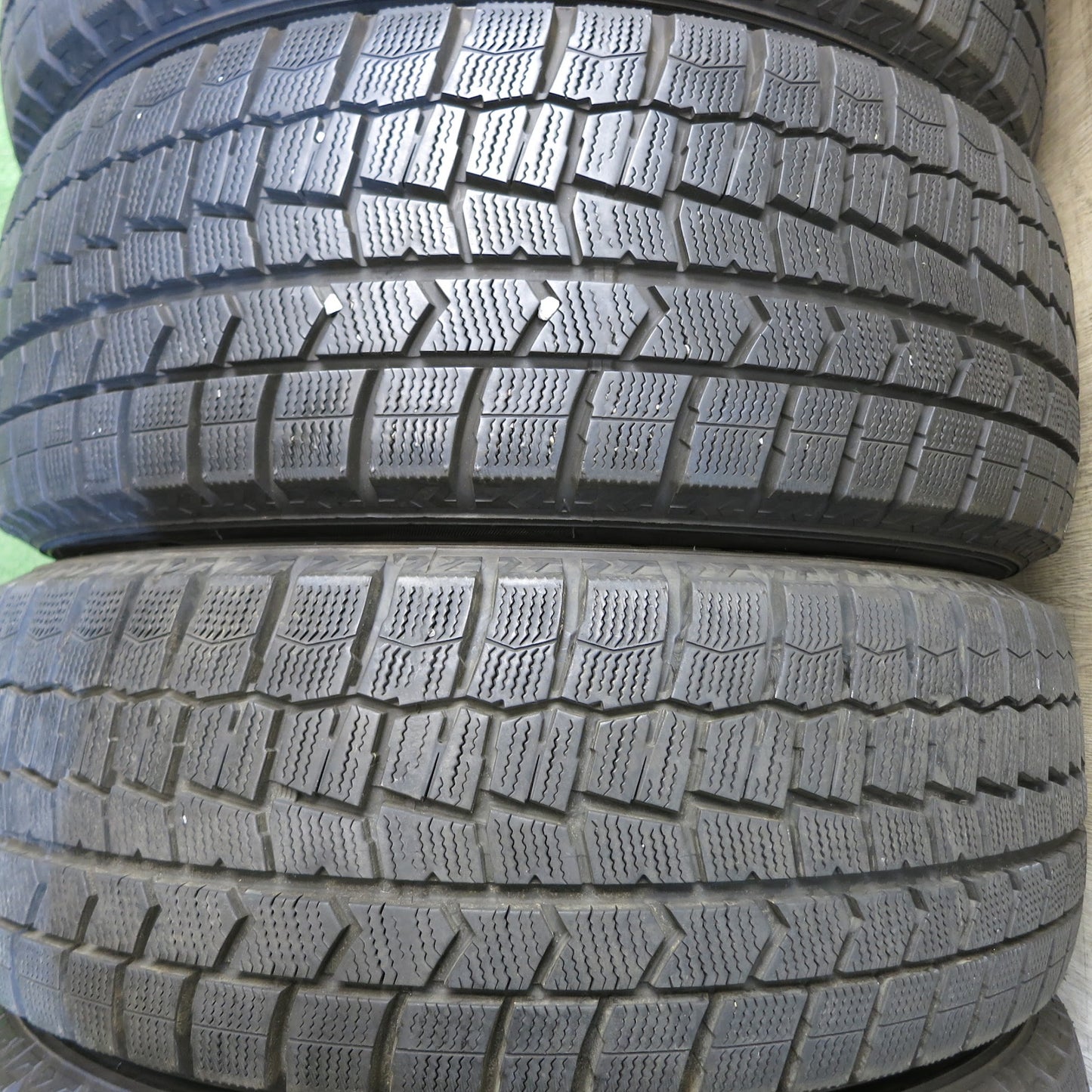 [送料無料]バリ溝！19年！キレイ！9.5分★スタッドレス 225/55R17 ダンロップ ウインターマックス WM02 PRD 社外 アルミ 17インチ PCD114.3/5H★3042815Hス