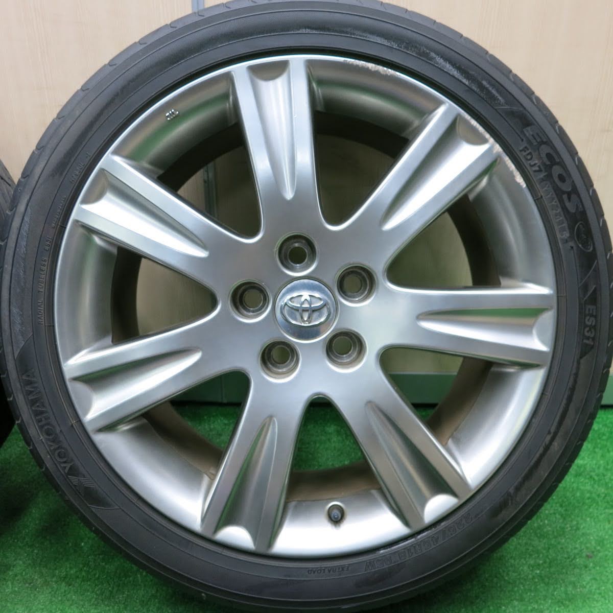 [送料無料]4本価格★トヨタ マークX ジオ 純正 225/45R18 ヨコハマ エコス ES31 18インチ PCD114.3/5H★3101414HAノ