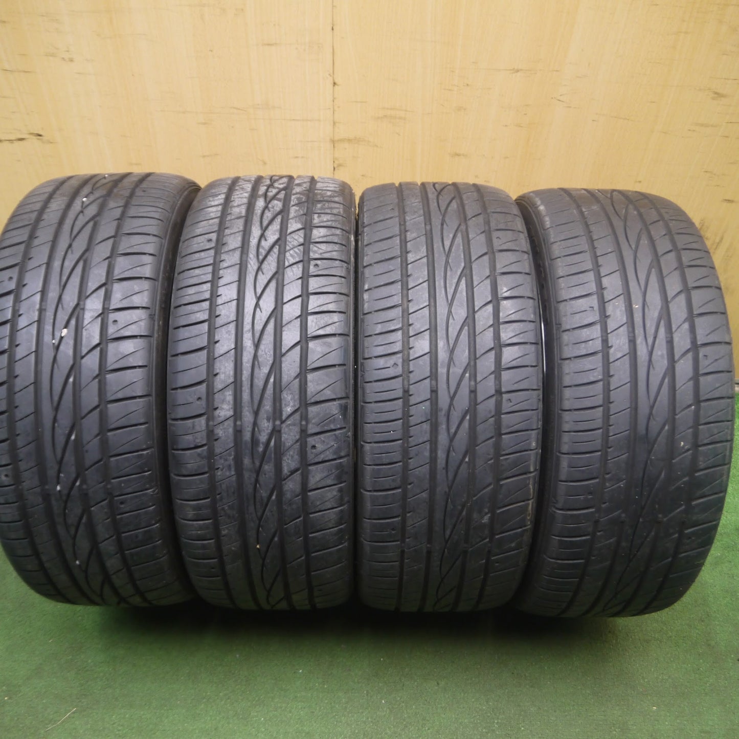 [送料無料]バリ溝！9.5分★WORK EMOTION EMT-11R 205/40R17 ファルケン ZIEX ZE912 17インチ ワーク エモーション PCD100/4H★3092606Hノ