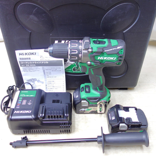 [送料無料] 美品◆HiKOKI ハイコーキ 13mm コードレスドライバドリル DS36DA DC18Vバッテリー2個 充電器付き 電動工具◆