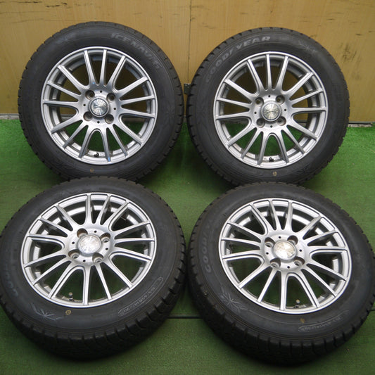 *送料無料* バリ溝!キレイ!9分★スタッドレス 165/65R14 グッドイヤー アイスナビ6 ravrion selzer ラブリオン 14インチ PCD100/4H★4021306Hス