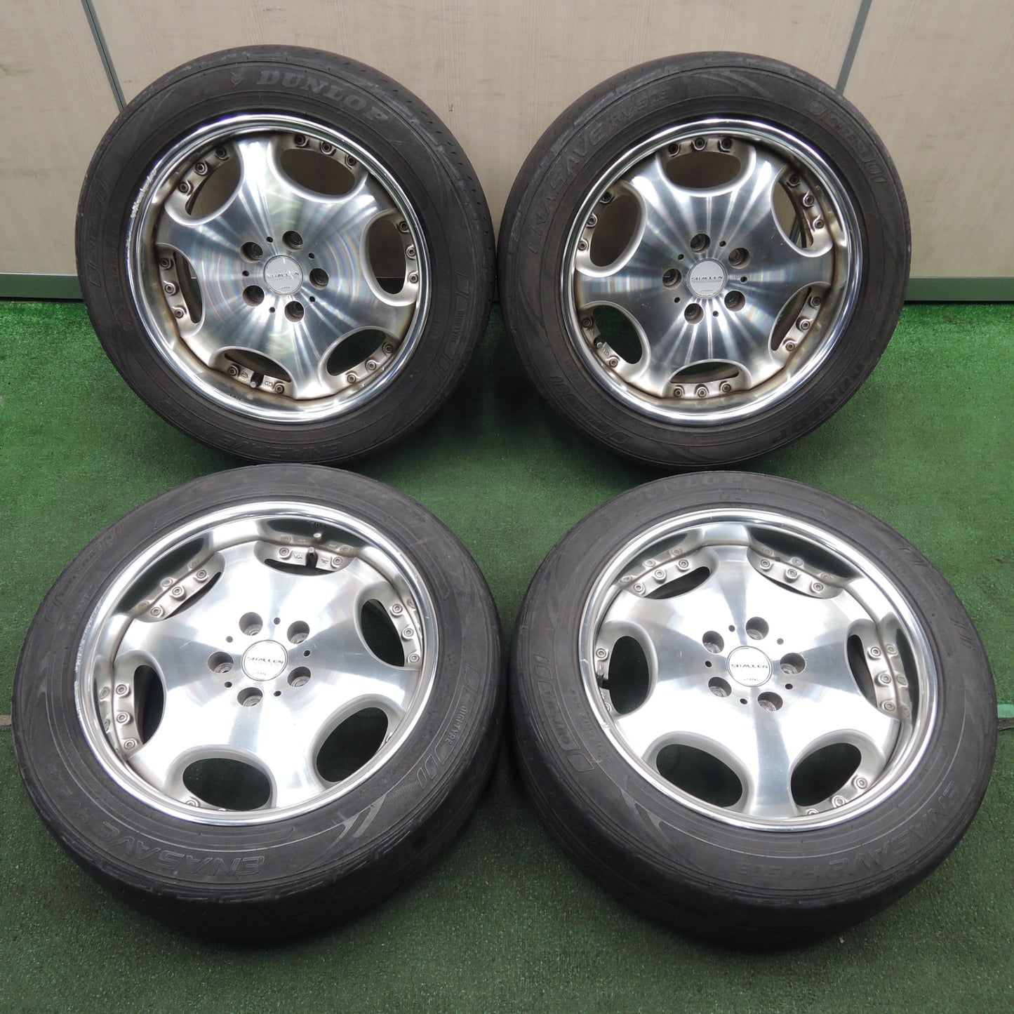 *送料無料* 4本価格★SHALLEN AME 215/55R17 ダンロップ エナセーブ RV503 シャレン 17インチ PCD114.3/5H★4030510TNノ