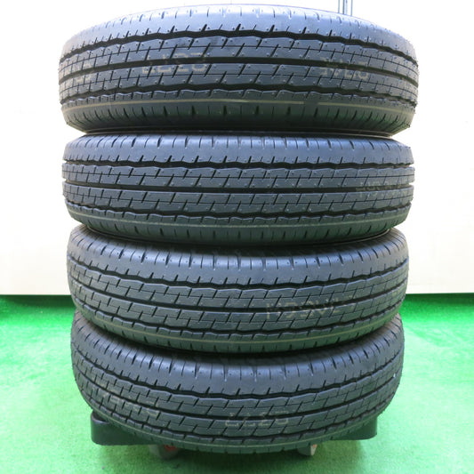 *送料無料*新車外し！23年★155/80R14 88/86N ダンロップ SP175L 14インチ タイヤ サクシード プロボックス 等★3112509イノタ