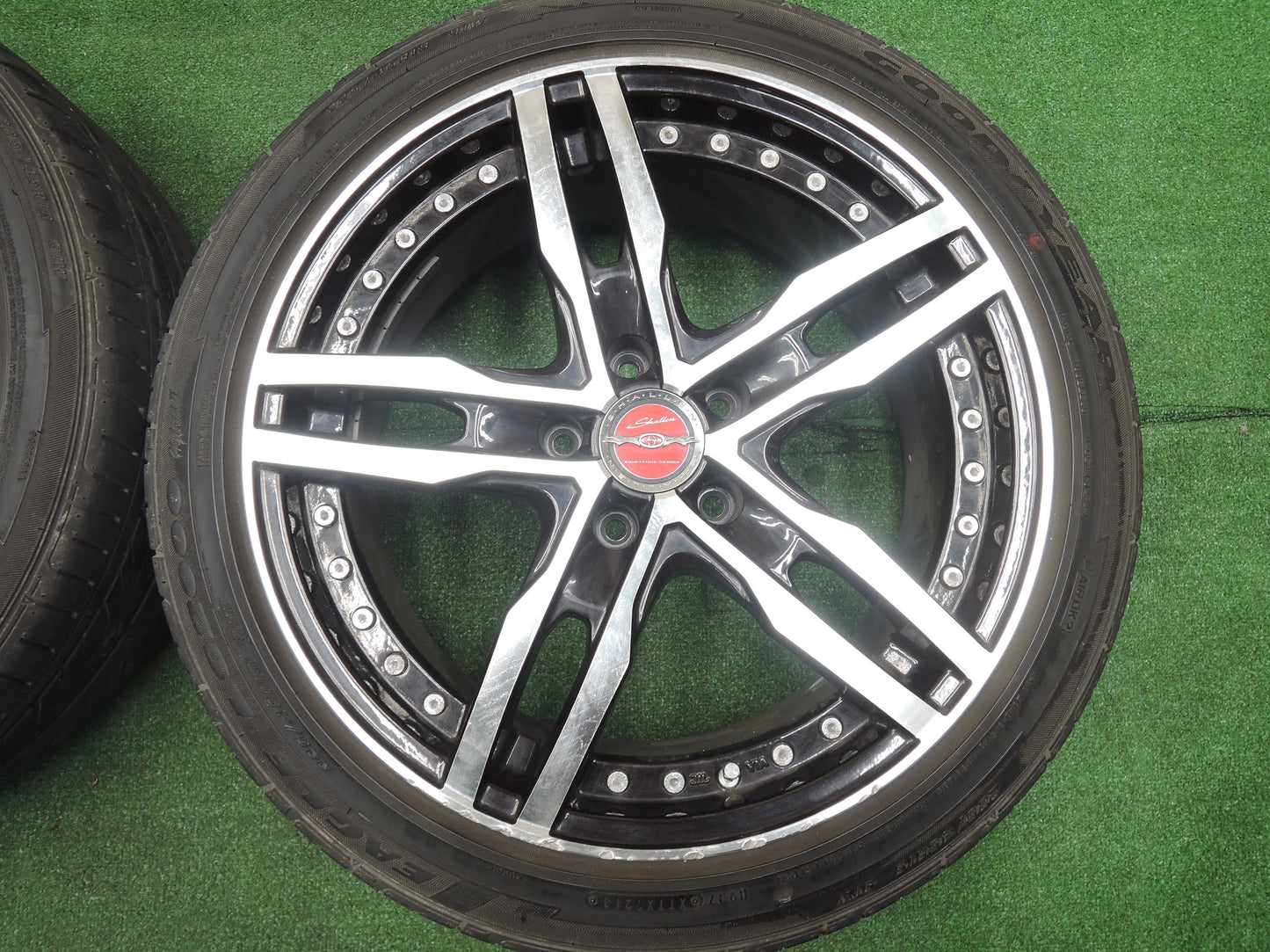 [送料無料]4本価格★SHALLEN XF-55 MONOBLOCK 共豊 225/45R18 グッドイヤー イーグル LS2000 hybridⅡ シャレン モノブロック 18インチ PCD114.3/5H★★3102706HAノ