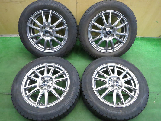 [送料無料]バリ溝！キレイ！9.5分★スタッドレス 175/65R15 ダンロップ ウインターマックス WM02 INVERNO インヴェルノ 15インチ PCD100/4H★3013009Hス