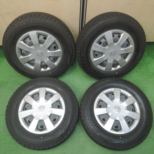[送料無料] キレイ★ホンダ N-BOX 純正 145/80R13 スタッドレス ブリヂストン ブリザック VRX PCD100/4H★4010906SYス